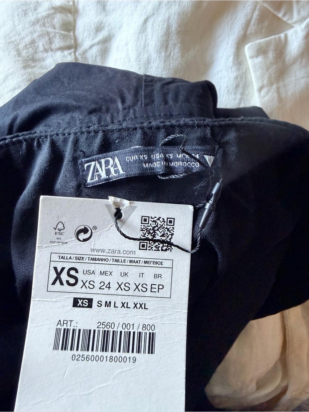 Zara Strapless Black Cargo Jumpsuit - Sleek Women's One-Piece NWT - Picture 8 of 10